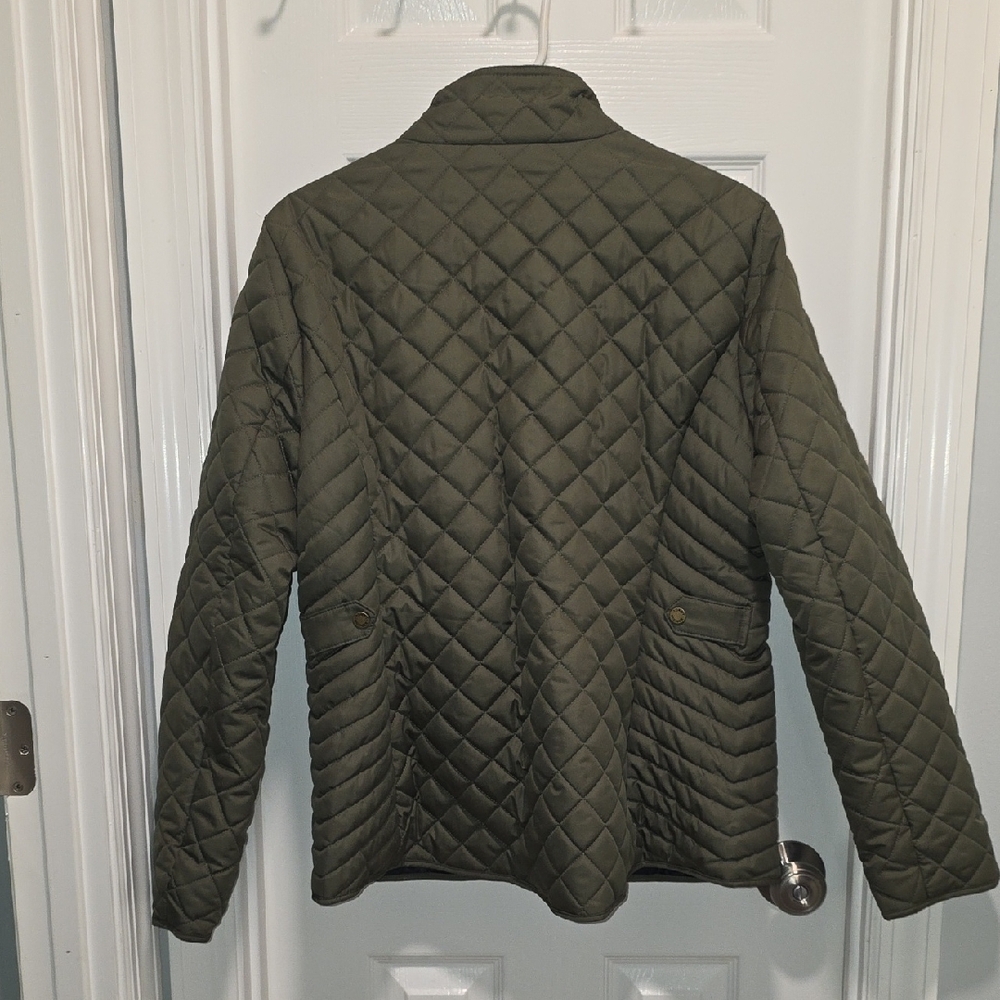 Tommy Hilfiger Women's Olive Quilted Jacket - Picture 3 of 16